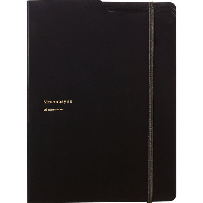 Maruman HN188FA Notepad, Holder & 5 Pockets, Nemosine A5, Black - Image 1